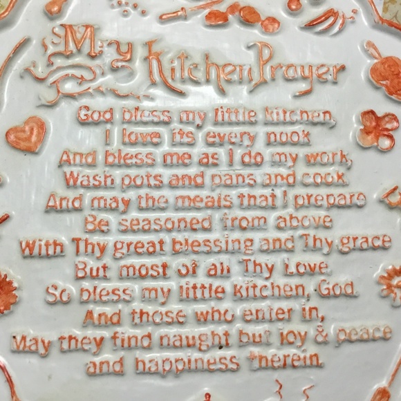 Vintage ‘My Kitchen Prayer’ Wall Decor - Picture 3 of 6